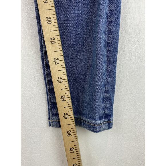 American Eagle Womens Stretch High Rise Distressed Blue Jegging Size 00 (1086) - Picture 10 of 16